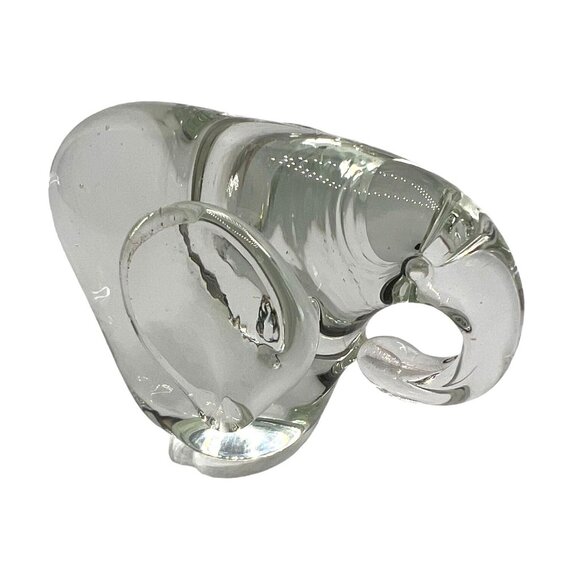 Handcrafted Clear Art Glass Elephant Figurine/Paperweight Collector Gift Rare - Picture 2 of 12